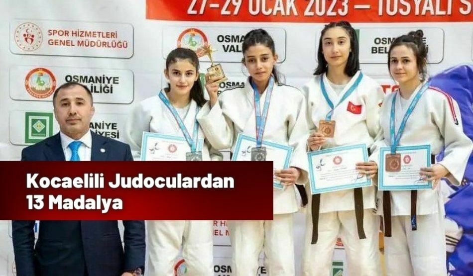 Kocaelili Judoculardan 13 Madalya