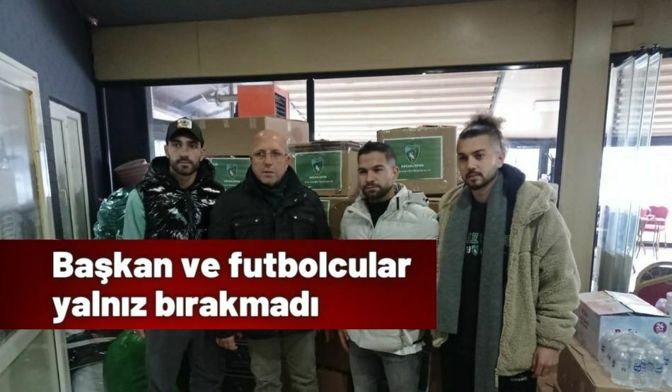 Başkan Ve Futbolcular Yalnız Bırakmadı