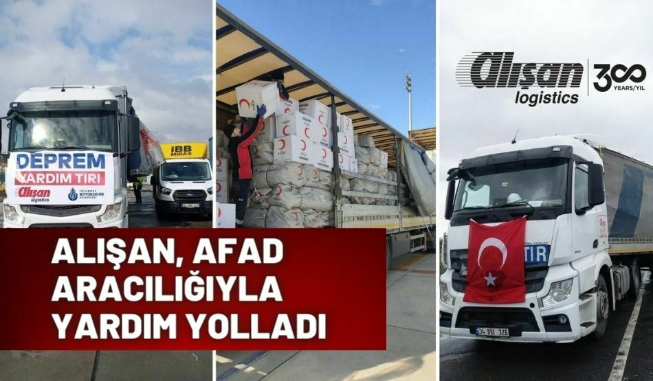 ALIŞAN, AFAD ARACILIĞIYLA YARDIM YOLLADI