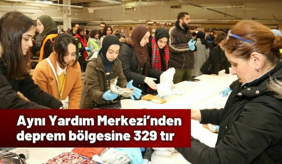 Ayni Yardım Merkezi’nden Deprem Bölgesine 329 Tır