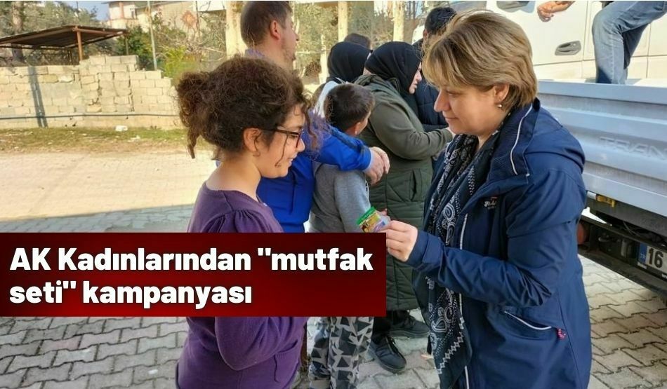 AK Kadınlarından “mutfak seti” kampanyası