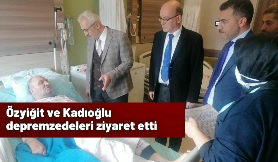 Özyiğit ve Kadıoğlu depremzedeleri ziyaret ettiler