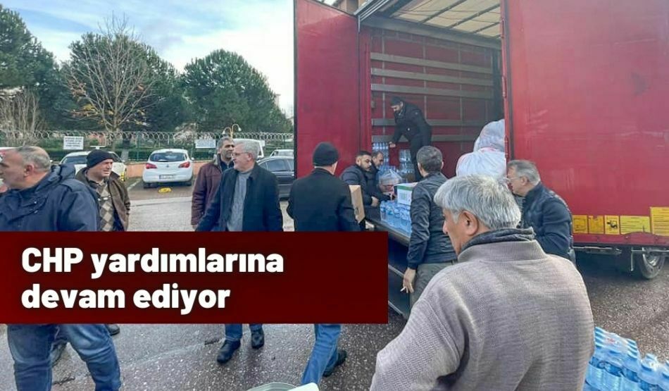 CHP yardımlarına devam ediyor