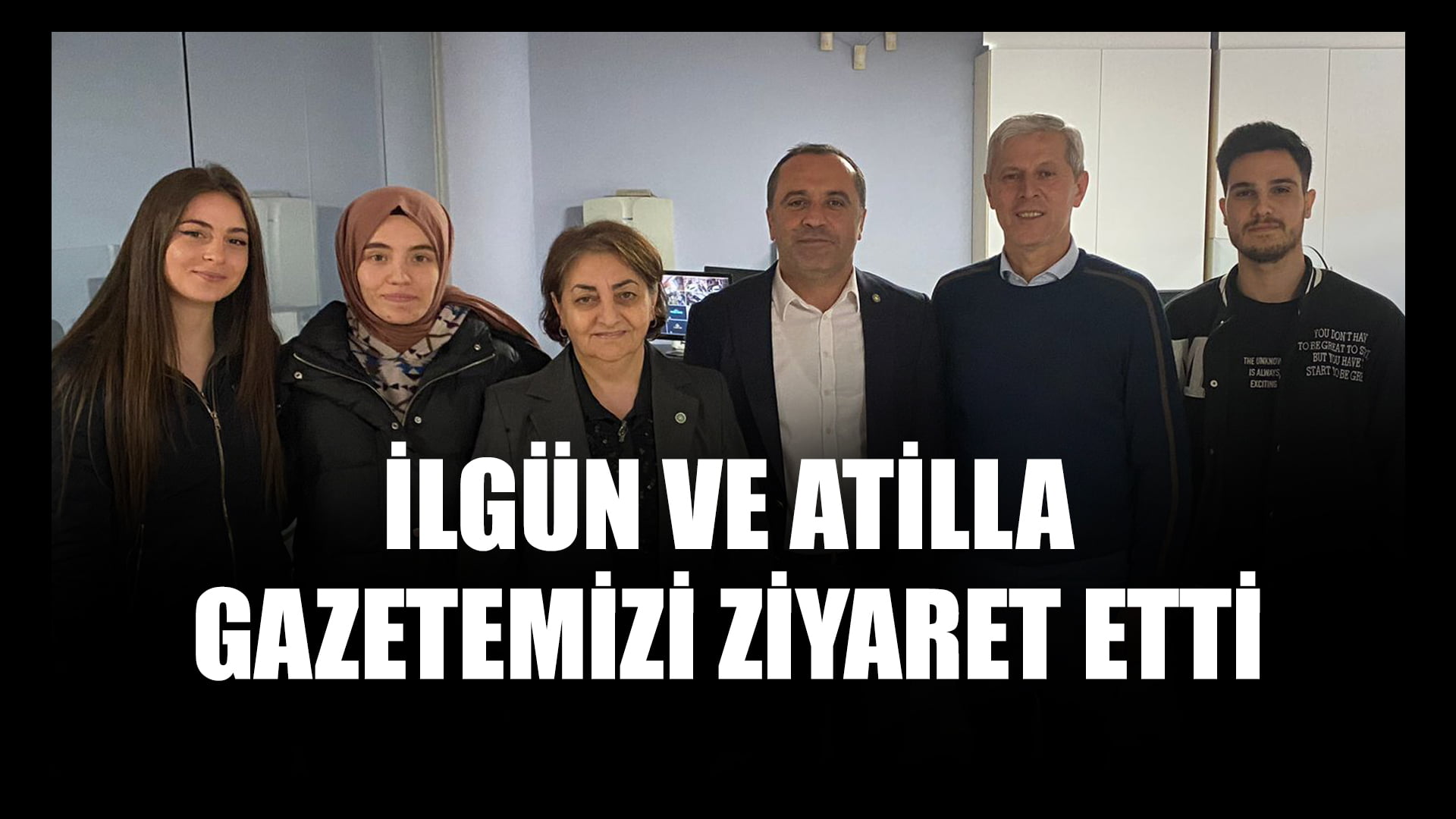 Ayla İlgün ve Turan Atilla Gazetemize Ziyarette Bulundu.