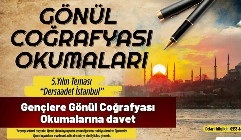 Gençlere Gönül Coğrafyası Okumalarına davet