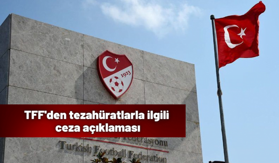 TFF’den tezahüratlarla ilgili ceza açıklaması