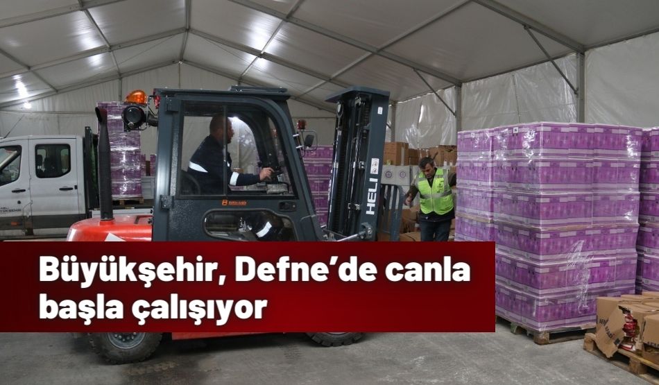 Büyükşehir, Defne’de Canla Başla Çalışıyor