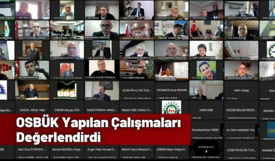 OSBÜK Yapılan Çalışmaları Değerlendirdi
