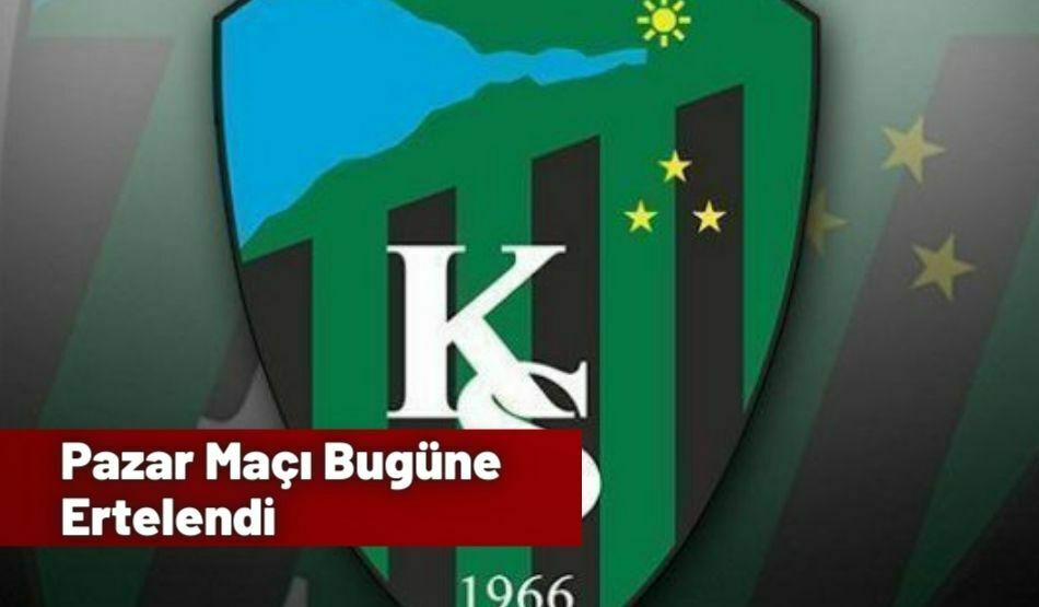 Pazar Maçı Bugüne Ertelendi