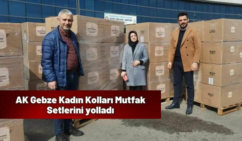 AK Gebze Kadın Kolları Mutfak Setlerini yolladı