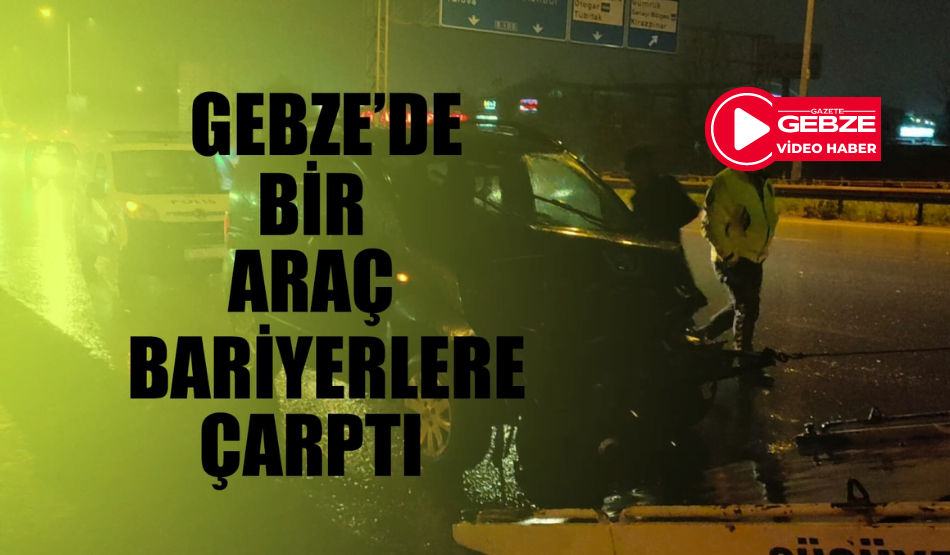 Hafif Ticari Araç Bariyerlere Çarptı