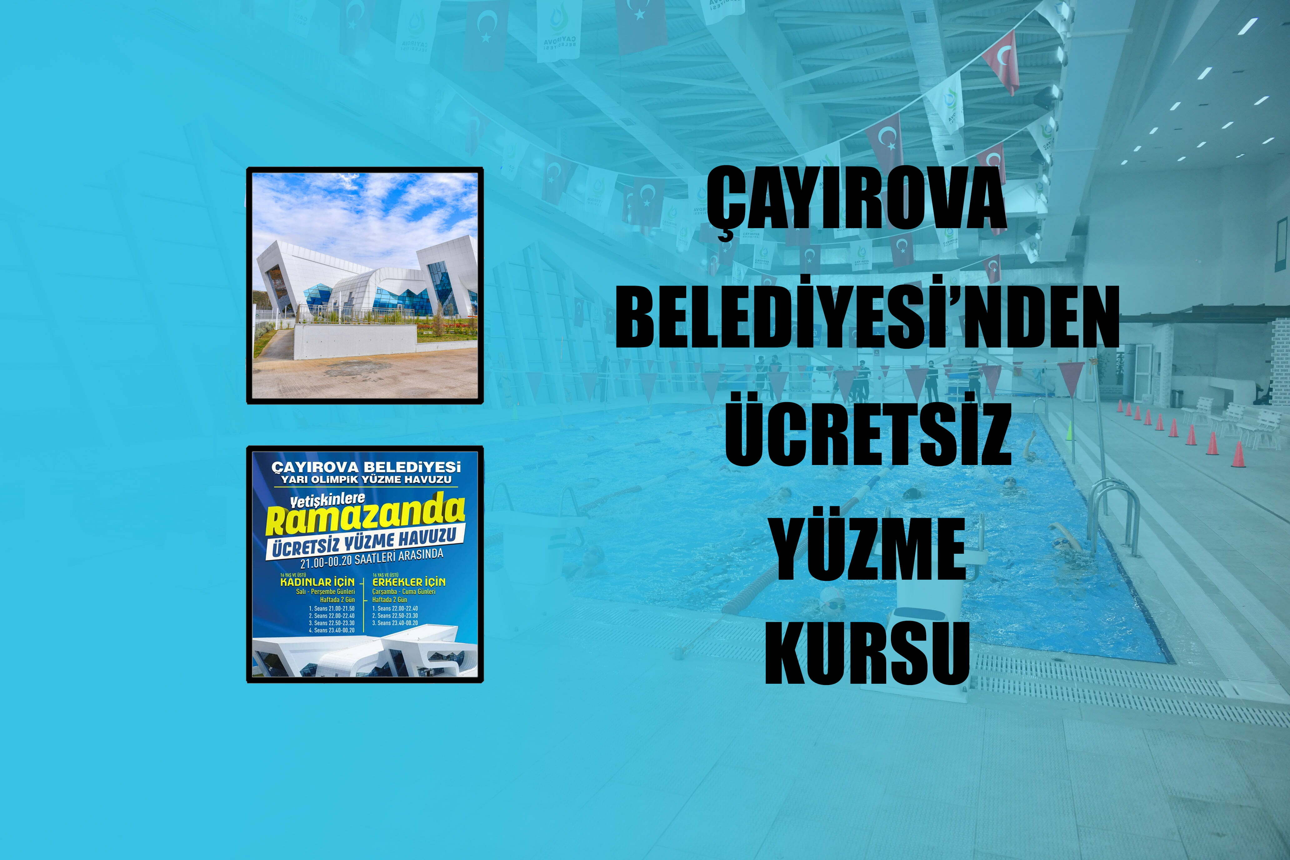 Çayırova Belediyesi’nden Ücretsiz Havuz Kursu