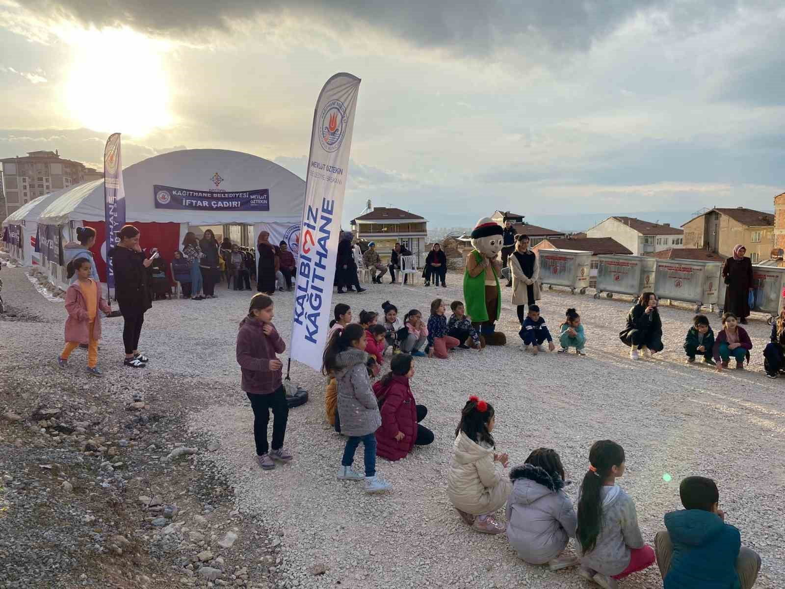 Kağıthane Belediyesi deprem bölgesindeki çocuklar için Ramazan’a özel etkinlikler düzenliyor