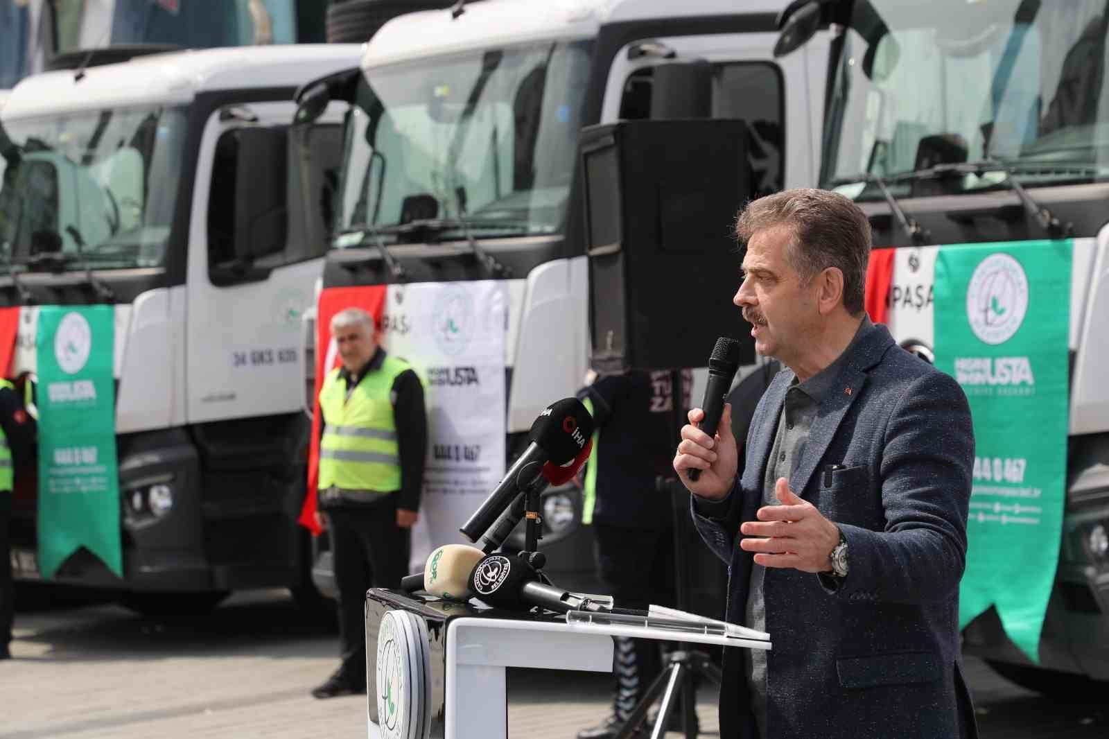Gaziosmanpaşa’da 29 araçlık yeni temizlik filosu