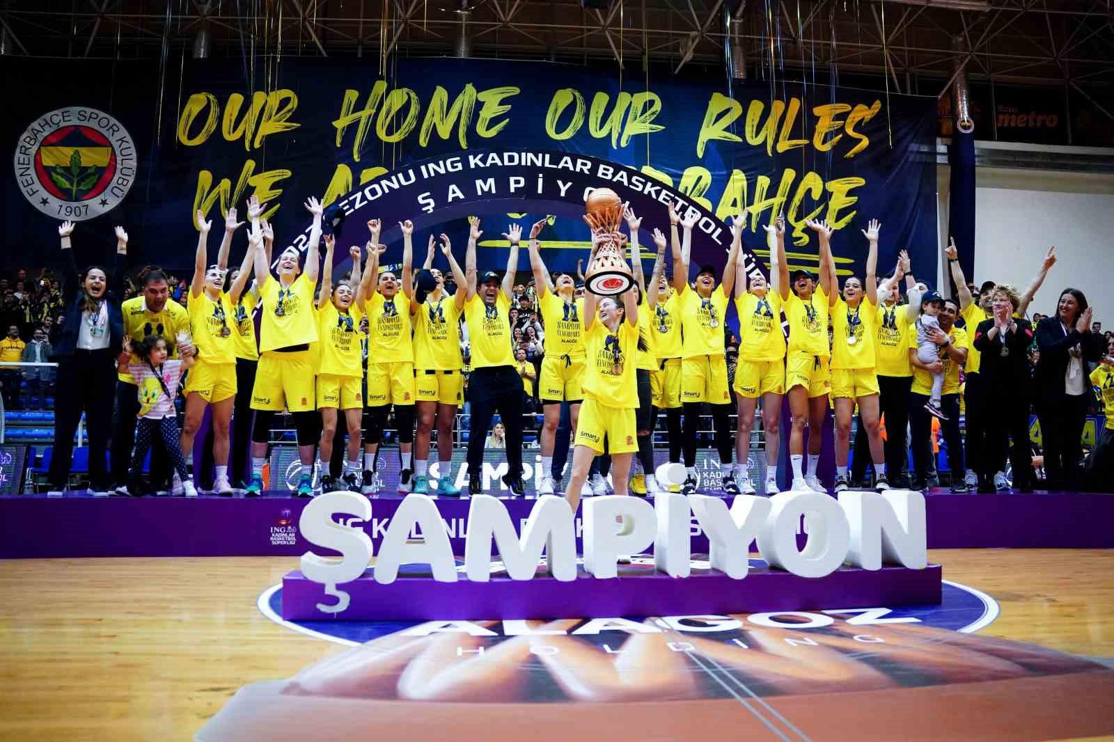 Kadınlar Basketbol Süper Ligi’nde şampiyon Fenerbahçe