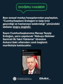 İletişim Başkanlığı: “Cumhurbaşkanı Erdoğan’ın kalp krizi geçirdiği ve hastaneye kaldırıldığı yönündeki iddialar doğru değildir”