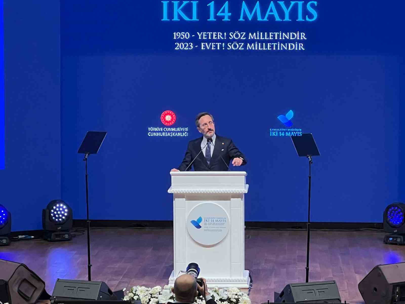 Cumhurbaşkanlığı İletişim Başkanı Altun: “Türkiye’nin geldiği bu hayal edilemez başarıları kabul etmek istemiyorlar”