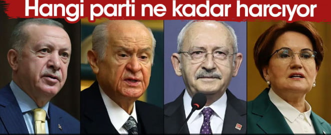 En Fazla Ak Parti Harcadı!