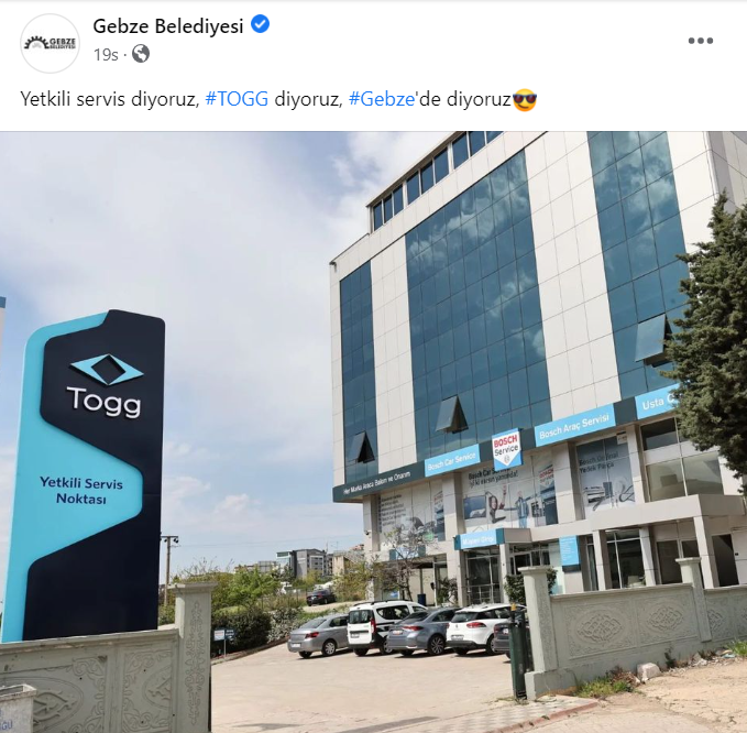 TOGG'un Gebze'deki Yetkili Servisi Açıldı