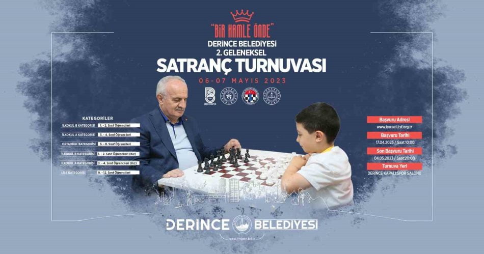 Derince’de satranç heyecanı yaşanacak
