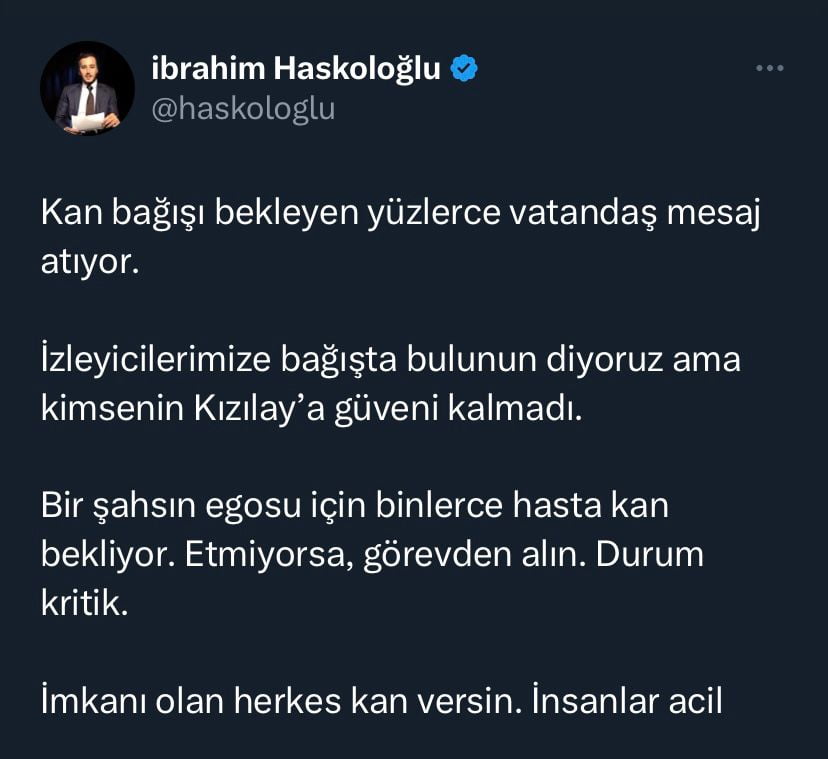 Kızılay Başkanı Kerem Kınık'a Tepkiler Büyüyor Kızılay Başkanı Kerem Kınık'a Tepkiler Büyüyor