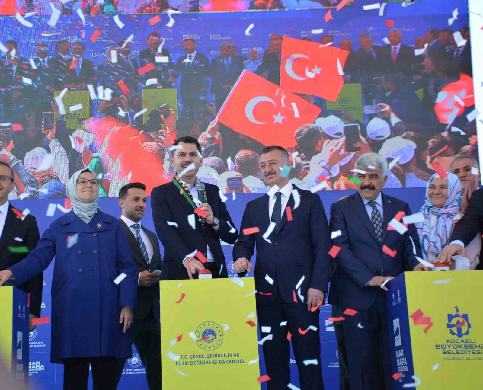 İzmit Körfezi’ni dev akvaryum haline getirecek projenin startını Bakan Kurum verdi