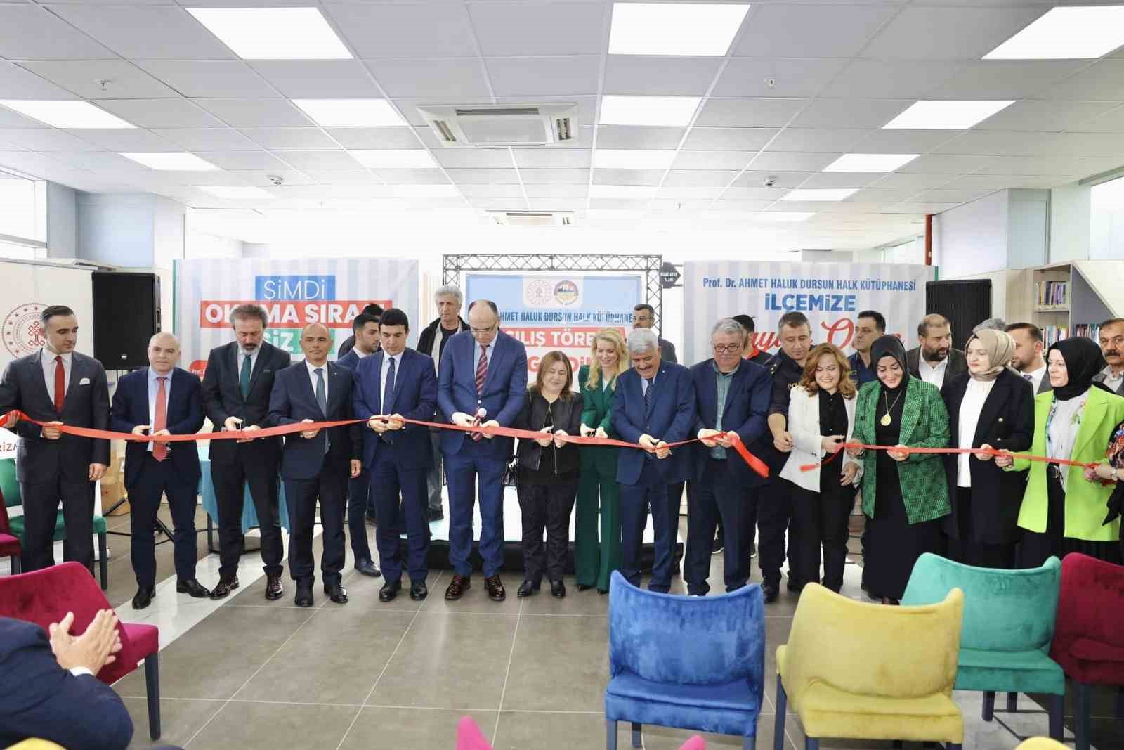 Prof. Dr. Haluk Dursun Kent Kütüphanesi açıldı