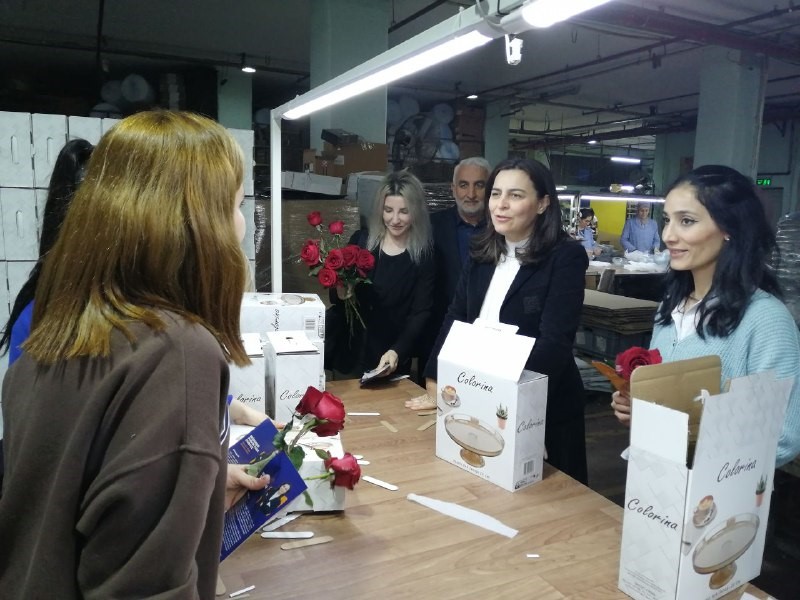AK Parti Milletvekili adayı Durgut, Pendik’te fabrika işçilerini ziyaret etti