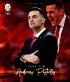 Galatasaray Basketbol’da, Andreas Pistiolis ile yollar ayrıldı