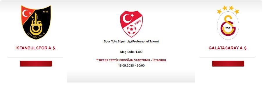 İstanbulspor – Galatasaray maçı, Recep Tayyip Erdoğan Stadyumu’nda oynanacak