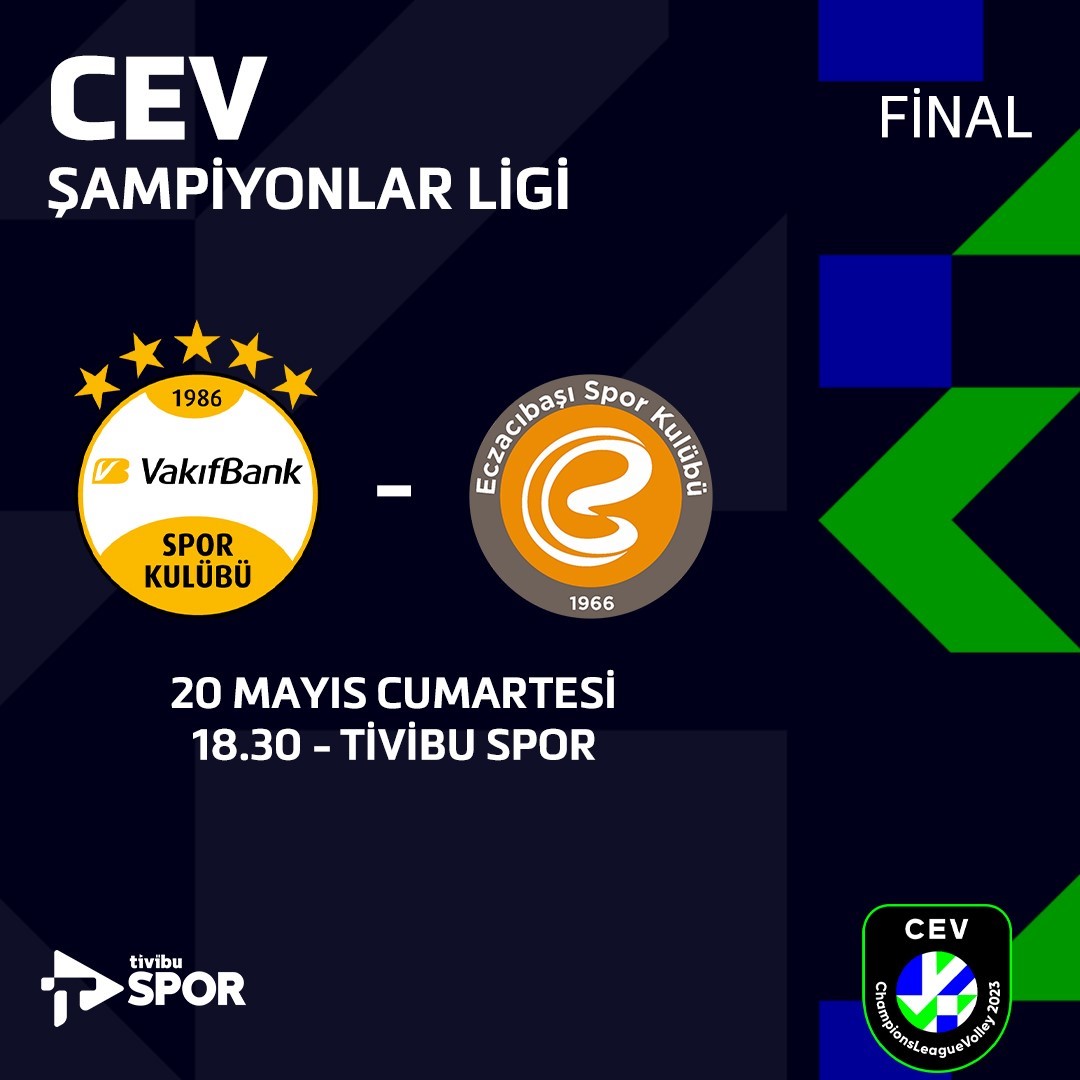 CEV Şampiyonlar Ligi’nde Türk finali Tivibu’da