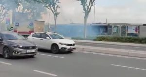 Fatih’te tramvayda korkutan yangın