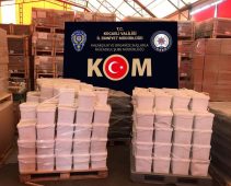 Kocaeli’de Kovalardan 7,5 ton kaçak nargile tütünü çıktı
