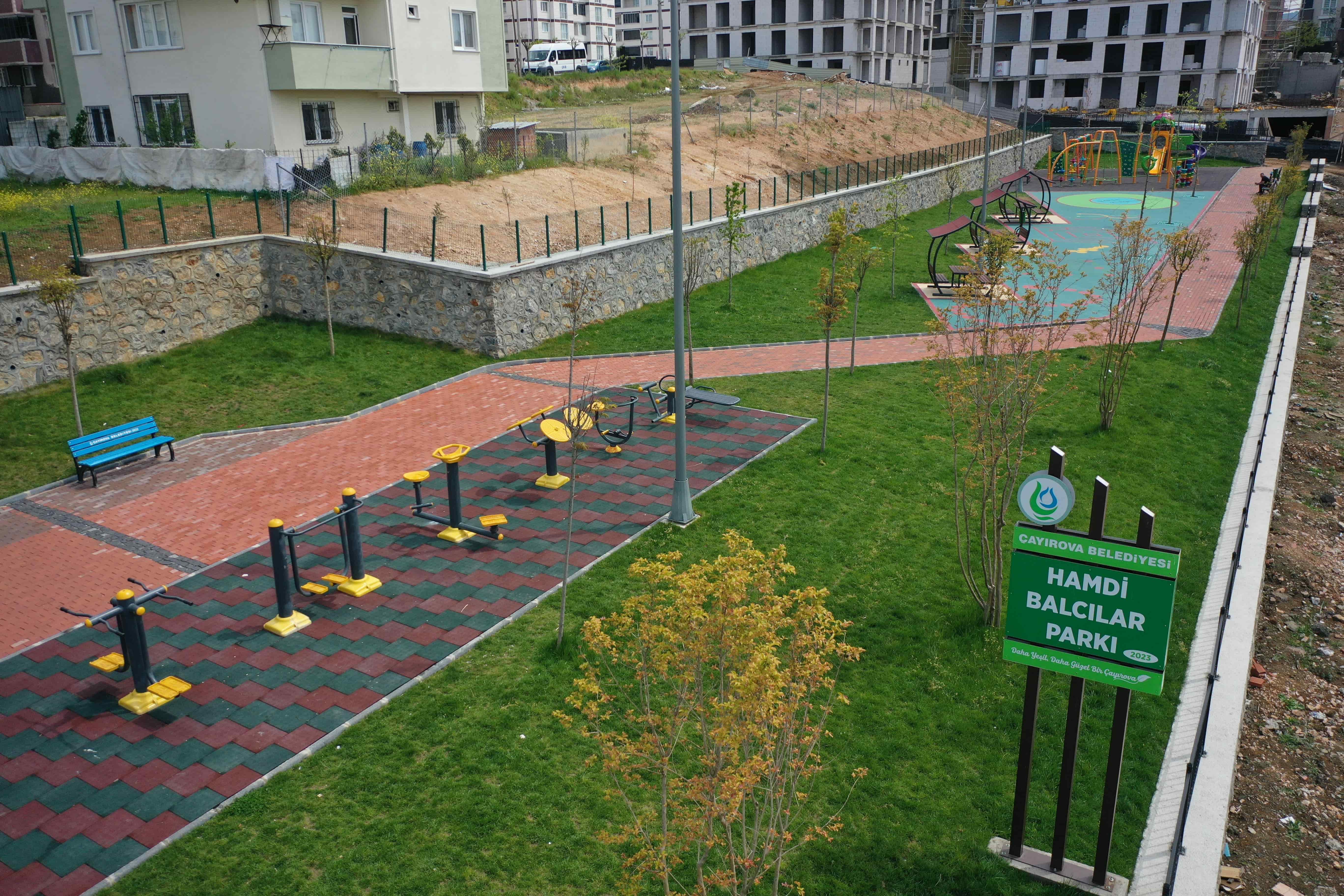 Çayırova'da park çalışmaları