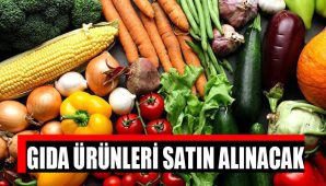 Gıda ürünleri satın alınacaktır