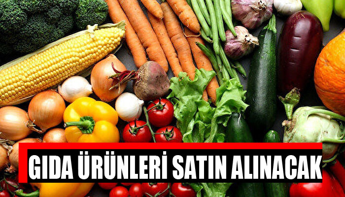 Gıda ürünleri satın alınacaktır