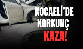 Kocaeli’de Benzin İstasyonuna Dalan Otomobil Korku Dolu Anlar Yaşattı!