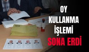 Son Dakika...Oy Kullanma İşlemi Sona Erdi!