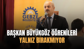 Başkan Büyükgöz öğrenileri yalnız bırakmıyor