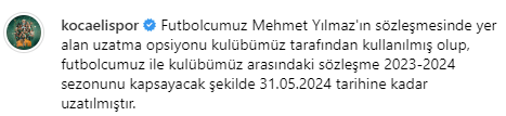 Kocaelispor ilk transferini duyurdu!