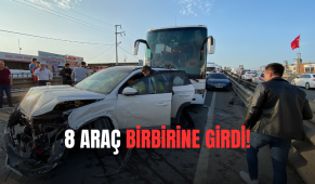 Kocaeli’de zincirleme kaza: 8 araç birbirine girdi!