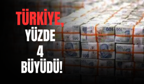 Türkiye, yüzde 4 büyüdü!