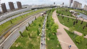 Başakşehir’de bisiklet tutkunları pedalları sağlığa çevirdi