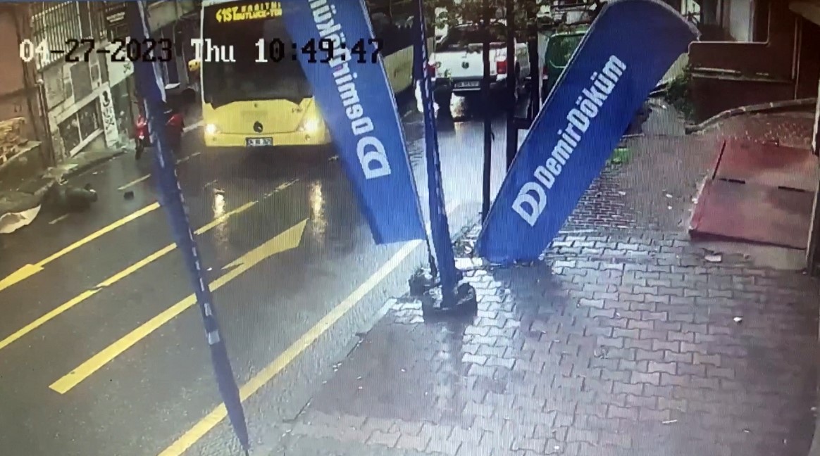 (Özel) Kağıthane’de forklift kazası kamerada