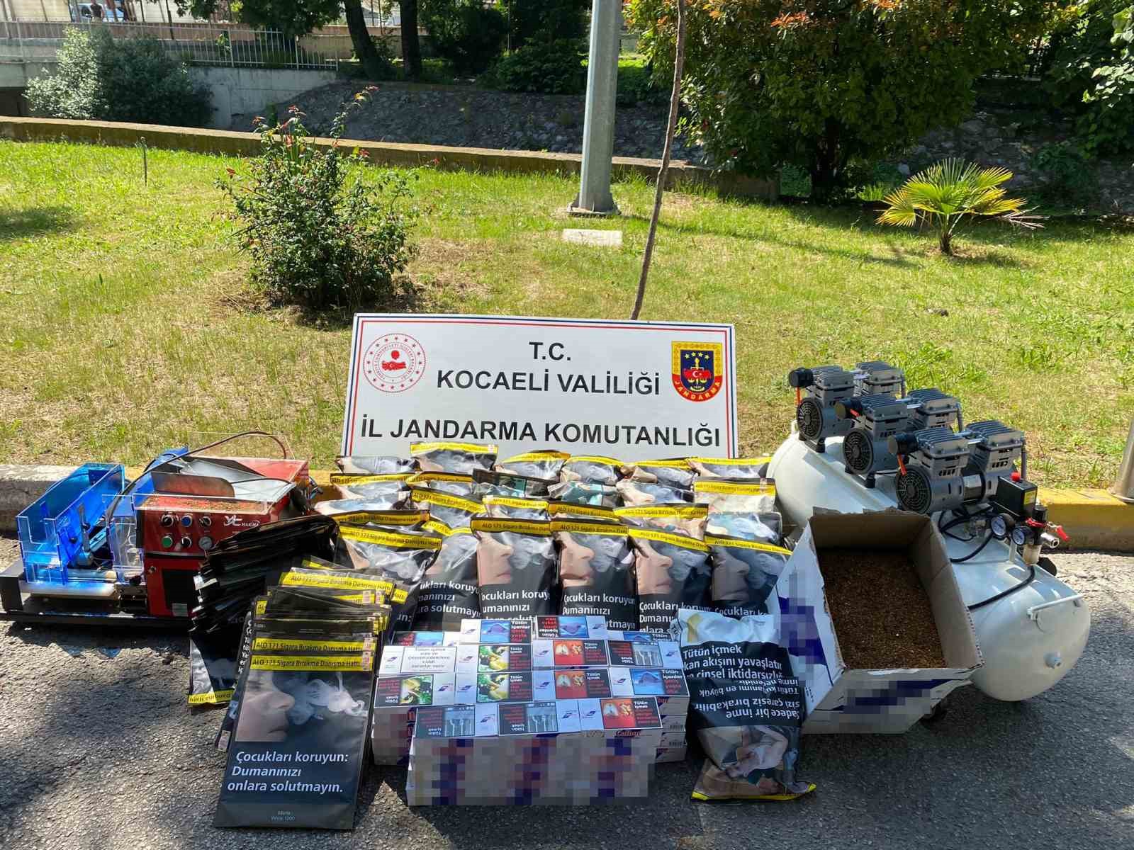 Kocaeli’de operasyon: 11 bin 680 bandrolsüz makaron ele geçirildi