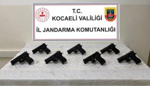 Kocaeli’de yapılan operasyonda 7 ruhsatsız tabanca ele geçirildi