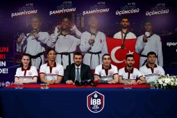 İBBSK Genel Sekreteri Erdem Arslanoğlu, Dünya Tekvando Şampiyonası’nda madalya alan sporcularla buluştu