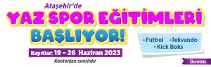 Ataşehir’de yaz spor eğitimleri başlıyor