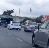 Kartal D-100’de makas terörü kamerada