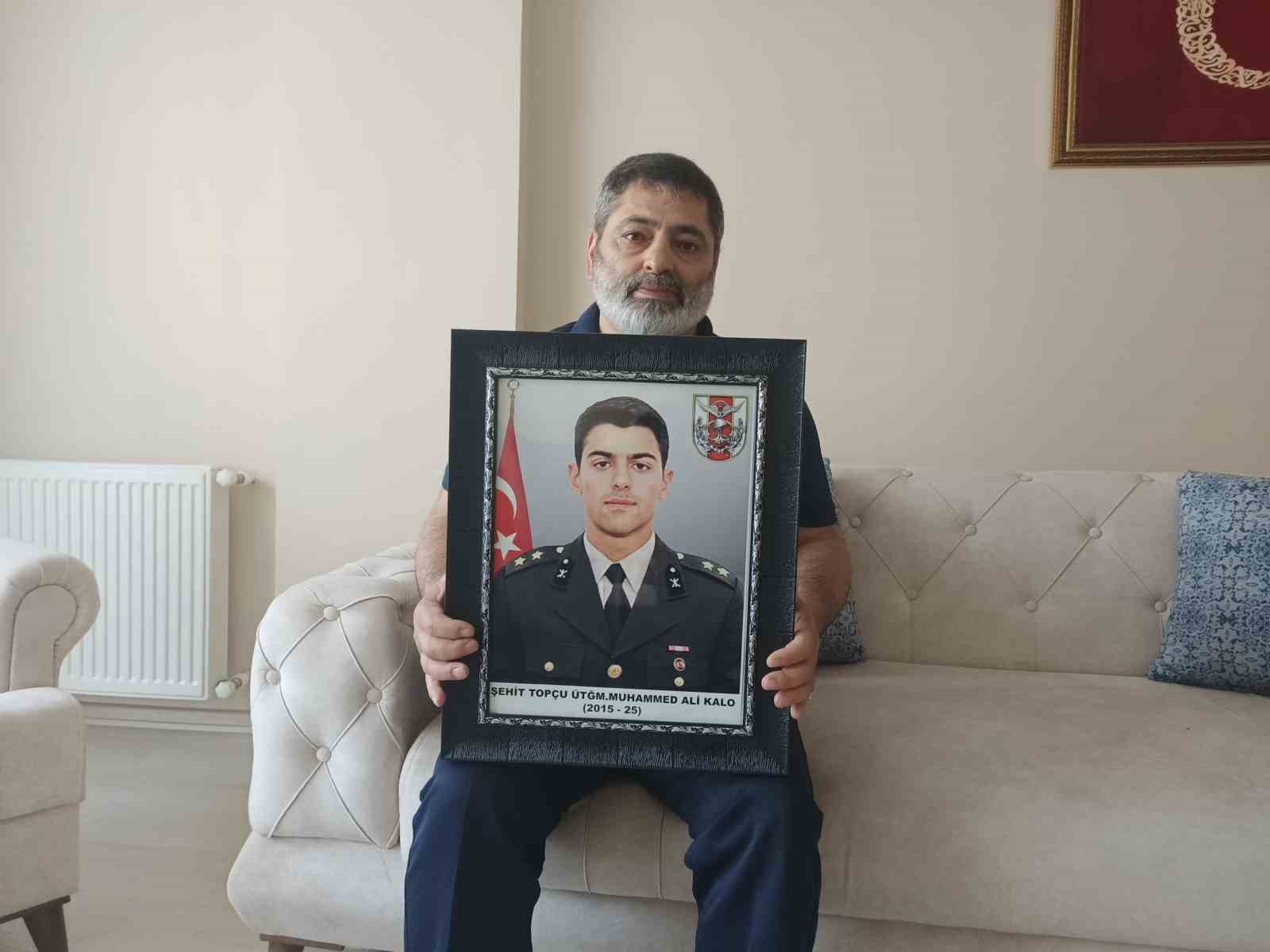 Şehit Muhammed Ali Kalo’nun babası konuştu